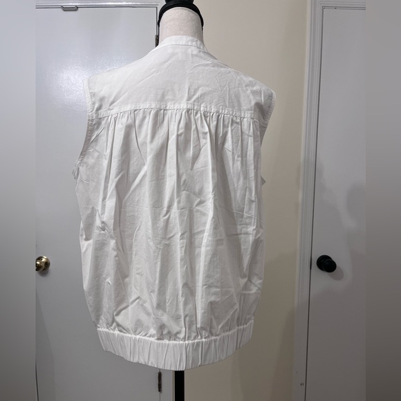 Splendid white cotton vest with snaps - Picture 3 of 4